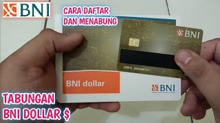 CARA MEMBUKA TABUNGAN BNI DOLLAR LEWAT BNI MOBILE BANKING [upl. by Garrek]