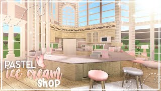 pastel ice cream shop  bloxburg speedbuild  nixilia roblox [upl. by Dragde]