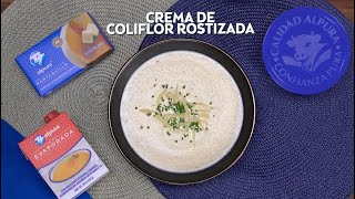 Crema de Coliflor Rostizada llena de sabor 💙 [upl. by Rosenblast]