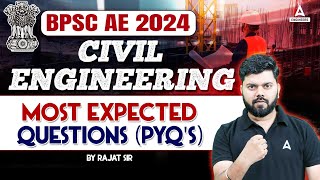 BSPC AE 2024  BPSC AE Civil Engineering Most Expected Question  By Rajat Sir [upl. by Lasyrc]