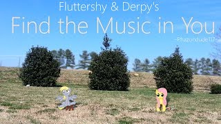 My Little Pony  In Real Life  Fluttershy shows Derpy the Music [upl. by Pember401]