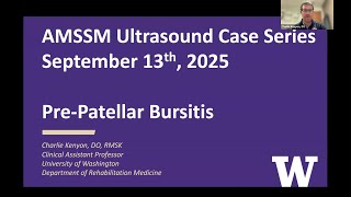 Prepatellar Bursitis with Dr Charles Kenyon  AMSSM Sports Ultrasound Case Presentation [upl. by Pollak]