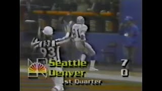 1984 Week 13  Seahawks vs Broncos [upl. by Clark]