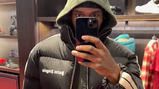 QB Tries on New Moncler x Palms Angels Collection 🔥 [upl. by Airoled]