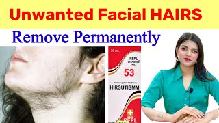 hirsutism treatment  facial hair kaise hataye  repl 53 homeopathic medicine [upl. by Rehpitsirhc]