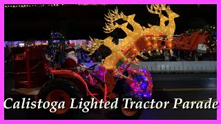 Calistoga Lighted Tractor Parade 2023 [upl. by Sybilla]