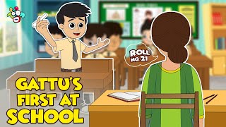 Gattus First at School  New Roll Number  Animated Stories  English Cartoon  PunToon Kids [upl. by Ithnan]