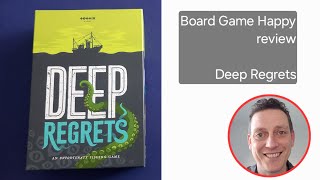 Deep Regrets review by Board Game Happy [upl. by Gierk]