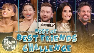 Tonight Show Best Friends Challenge Ariana Grande Demi Lovato and More Vol 1 [upl. by Gnuj590]