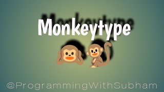 Monkeytype  how to use monkeytype website [upl. by Otrevire]