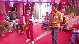 saxophonist Manisha saxophone 🎷 sang amar sangi [upl. by Obmar]