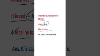 Formation 4। Transformation of Exclamatory to assertive sentence। English grammar [upl. by Leelah]