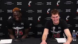 Cincinnati Mens Basketball  Aziz Bandaogo Viktor Lakhin Wes Miller Recap Win Over Georgia Tech [upl. by Nashom]