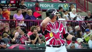 Erie DH Jake Holton hits home run vs Akron 7524 [upl. by Indira]