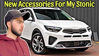 My New Kia Stonic Accessories amp Modification  Price in Pakistan [upl. by Auhsohey]