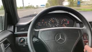 Mercedes W124 E420 500E E50 AMG Acceleration to 260 kmh [upl. by Leirvag561]