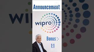 Wipro Dividend amp Bonus Share News  Wipro Share Latest News  Upcoming Bonus Share News bonusshare [upl. by Nadaba]