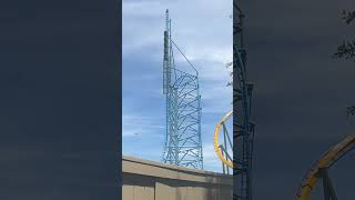 Spike ❗️ Mr Freeze Six Flags Over Texas  Arlington Texas  Premier Rides Shuttle Launch Coaster [upl. by Dusza895]