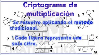 RM 3ero CRIPTOGRAMA DE MULTIPLICACIÓN III BIMESTRE [upl. by Llenra393]