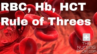 Red Blood Cell Count Hemoglobin and Hematocrit The rule of threes [upl. by Levi]