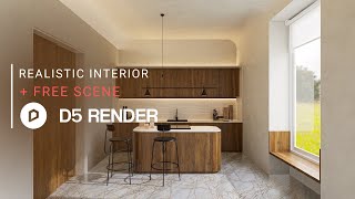 Realistic Interior Render with D5 Render  Pantry 245  Downloadable Project File Included [upl. by Enitsrik942]