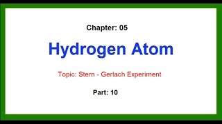 Stern  Gerlach experiment [upl. by Adaval]