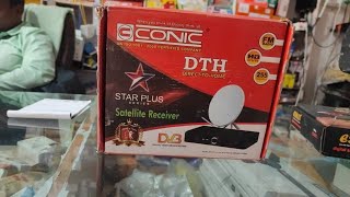 Conic New MPEG2 Set Top Box DTH Unboxing Sabse Kam price 😍☺️ [upl. by Ynohtnaluap]