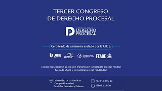 TERCER CONGRESO DE DERECHO PROCESAL  DÍA 1 [upl. by Jessika]