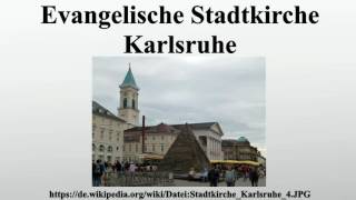 Evangelische Stadtkirche Karlsruhe [upl. by Sisi172]