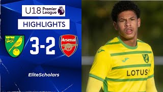 Norwich vs Arsenal  3  2  U18 Premier League Highlights  261024 [upl. by Winnie700]