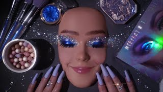 ASMR Cosmic Glam Makeup Application  Whispered Video For Sleep [upl. by Felix]