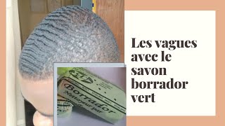 Comment faire les vagueswaves avec le savon borrador vert  tuto2 [upl. by Aissak37]