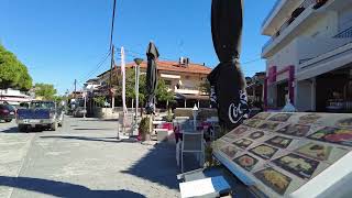 Autumn Walk in Chaniotis Kassandra Halkidiki  Greece Walking Tour 4K [upl. by Herb]