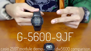 GShock G56009JF Tough Solar model watch review  Casio 2597 module demo [upl. by Axel]