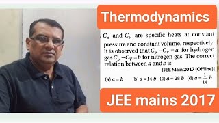 Cp and Cv are specific heats at constant pressure and constant volume respectively It is observed [upl. by Ylevol807]