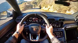 2021 Lamborghini Urus  POV Canyon Drive Binaural Audio [upl. by Aitselec]