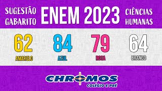 Gabarito ENEM 2023 CHROMOS  Prova Amarela Questão 62  Ciências Humanas [upl. by Justis358]