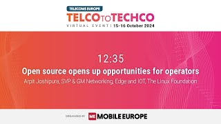 Telco to Techco  October 2024 I Open source opens up opportunities for operators [upl. by Yttig]