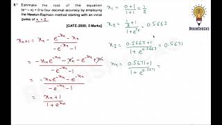 GATE Engg Maths Previous Year  Numerical Solution of Algebraic amp Transcendental Equation  Part 2 [upl. by Zednanref481]