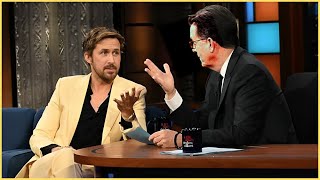 Ryan Gosling Playfully Describes Future Plans on The Late Show [upl. by Ecyned749]