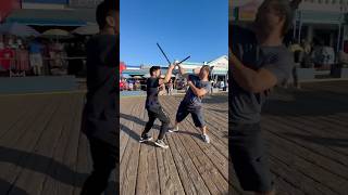 KALI STICK FIGHT SCENE imdavidchernandez shorts martialarts fight action [upl. by Dene]