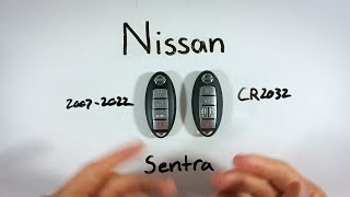 Nissan Sentra Key Fob Battery Replacement 2007  2022 [upl. by Oinotnaesoj]