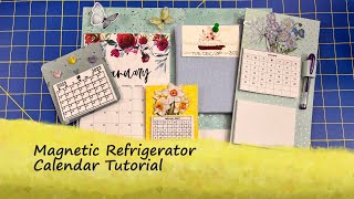 Magnetic Refrigerator Calendar Tutorial  Subscriber request [upl. by Ateloiv]