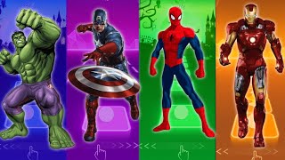 Hulk Cartoon 🆚 Captain America 🆚 Spiderman 🆚 IronMan 🎶 Who Is Best [upl. by Leraj540]