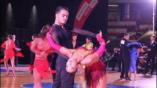 Petit Antoine amp Marie TaVan  Lyon French Open 17022024 International Adult Latin PasoDoble [upl. by Carmon694]