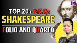 Shakespeares Folio and Quarto Editions  Top 20 MCQs  TGT English Preparation [upl. by Karilynn]