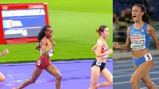 Beatrice Chebet wins Nadia Battocletti in Womens 10000M Olympics Paris 2024 for Gold amp Nadia Silver [upl. by Acinna]