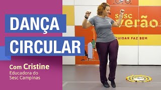 Aula de dança circular com a educadora Cristine [upl. by Aitra]