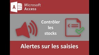 Contrôler la saisie utilisateur sur un formulaire Access [upl. by Crispen20]