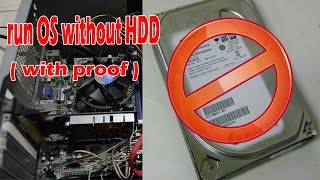 Run Any operating system without hard drive in hindiurdu [upl. by Dnomsaj]